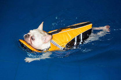 Reflective Dog Life Jacket Vest Removable Neck Float High Buoyancy Dogs Swimming Clothes, Pet Safety Swimsuit for Dog Cat
